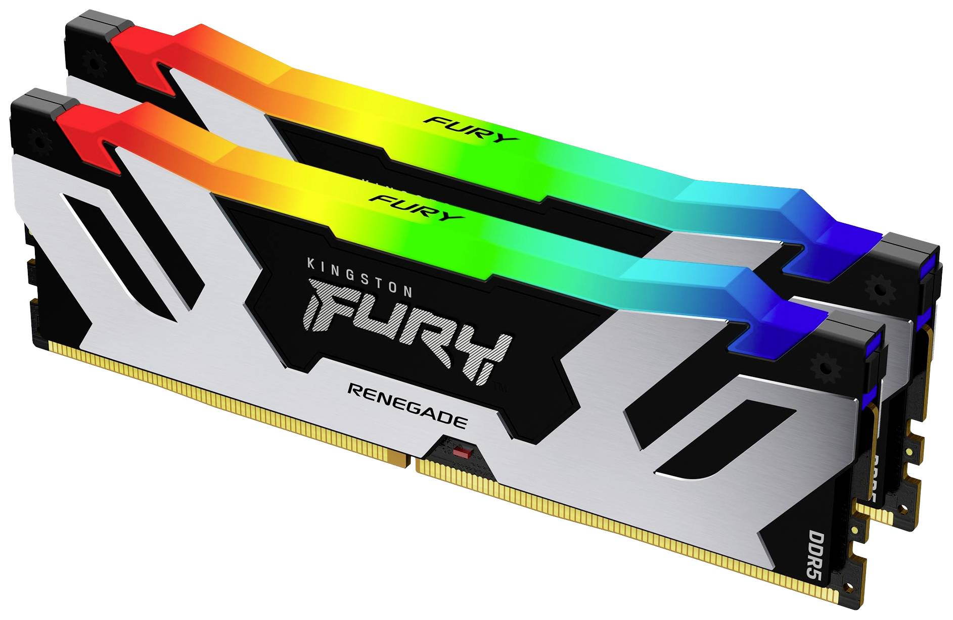 Kingston FURY Renegade RGB PC-Arbeitsspeicher Kit DDR5 96GB 2 x 48GB on-die ECC 6400MHz 288pin DIMM CL32 KF564C32RSAK2-96