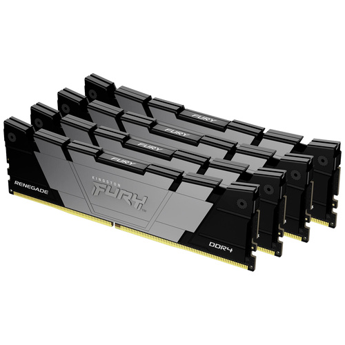 Kingston FURY Renegade PC-Arbeitsspeicher Kit DDR4 64GB 4 x 16GB Non-ECC 3600MHz 288pin DIMM CL16 KF436C16RB12K4/64