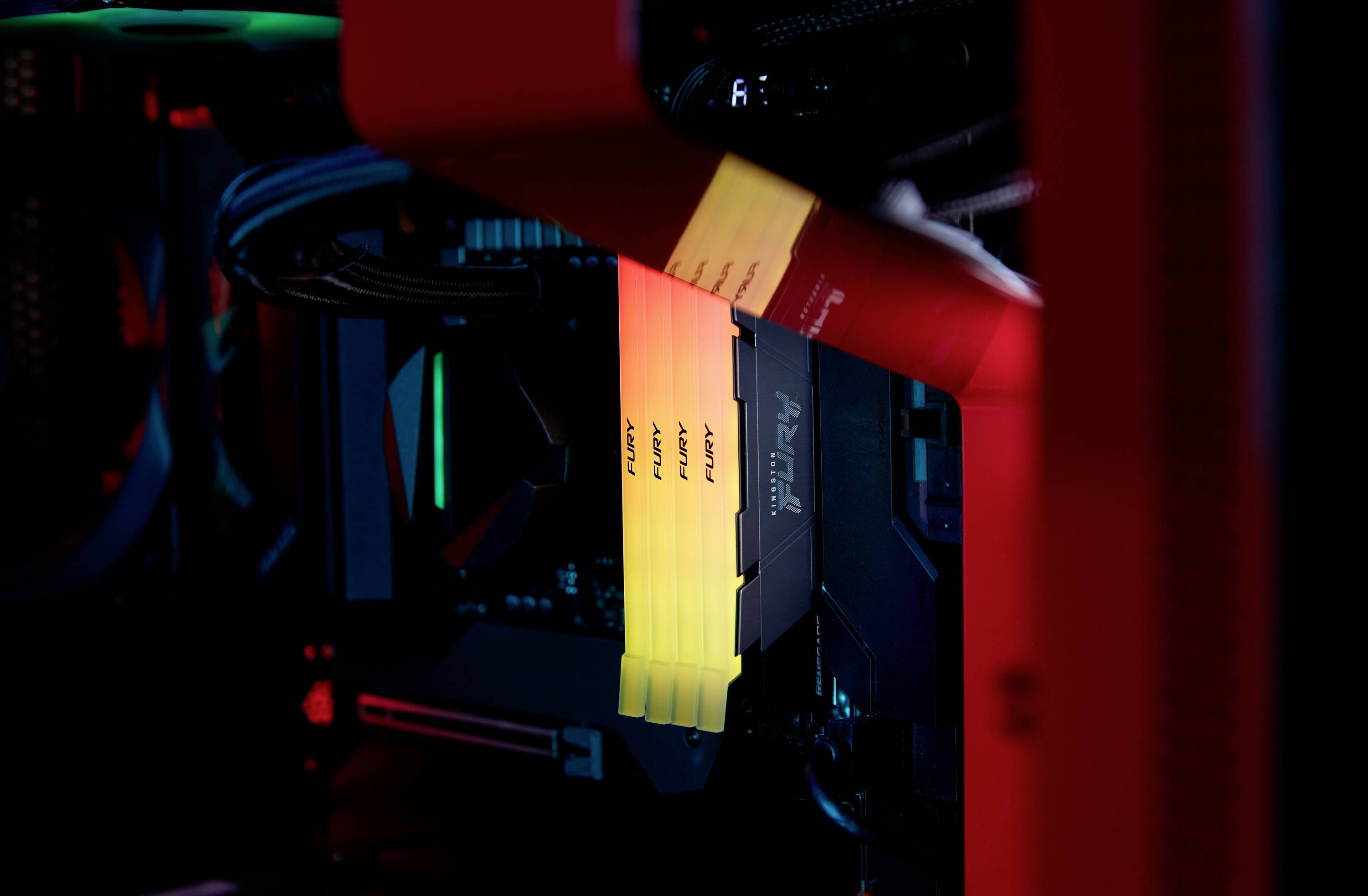 Kingston FURY Renegade RGB PC-Arbeitsspeicher Modul DDR4 16 GB 1 x 16 GB Non-ECC 3200 MHz 288pin DIMM CL16 KF432C16RB12A/16