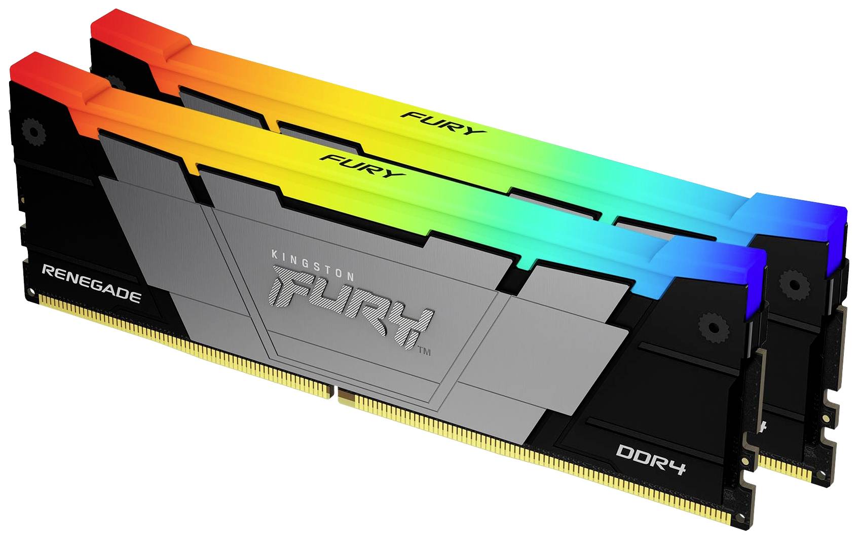 Kingston FURY Renegade RGB PC-Arbeitsspeicher Kit DDR4 32 GB 2 x 16 GB Non-ECC 3200 MHz 288pin DIMM CL16 KF432C16RB12AK2/32