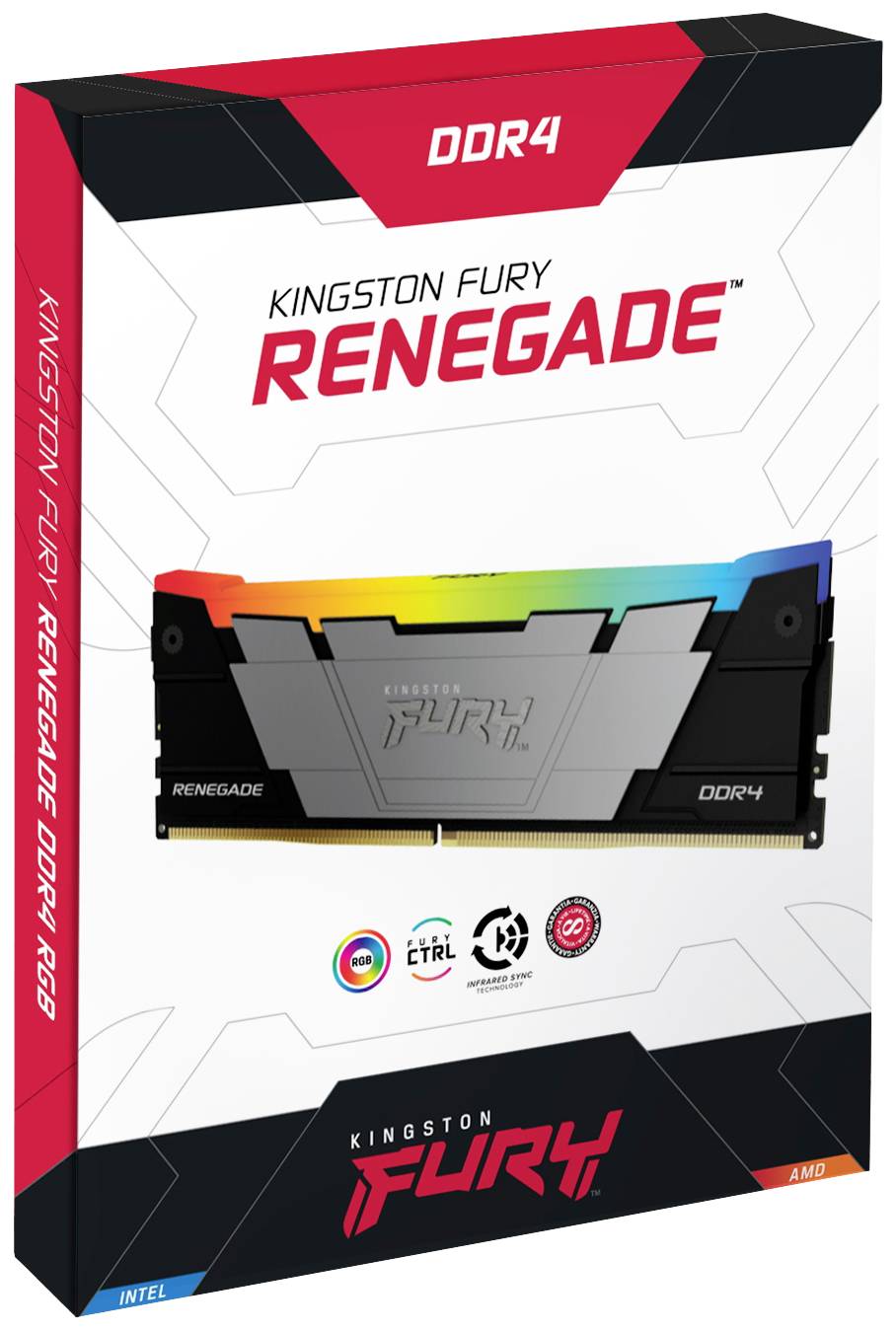 Kingston FURY Renegade RGB PC-Arbeitsspeicher Modul DDR4 32 GB 1 x 32 GB Non-ECC 3200 MHz 288pin DIMM CL16 KF432C16RB2A/32