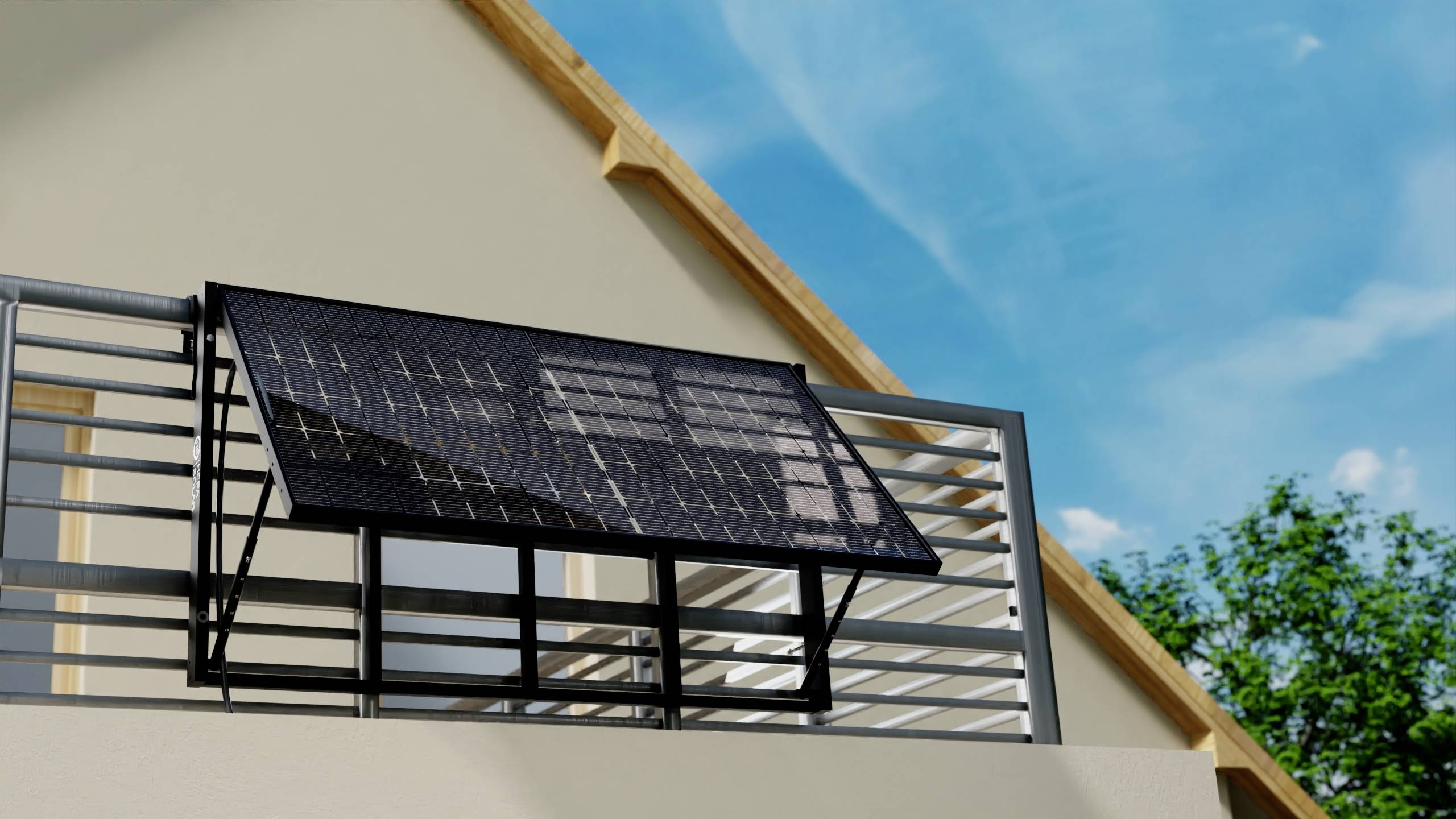 HEPA Solar 22030009 Geländer Set Solarmodul-Geländer-Halterung