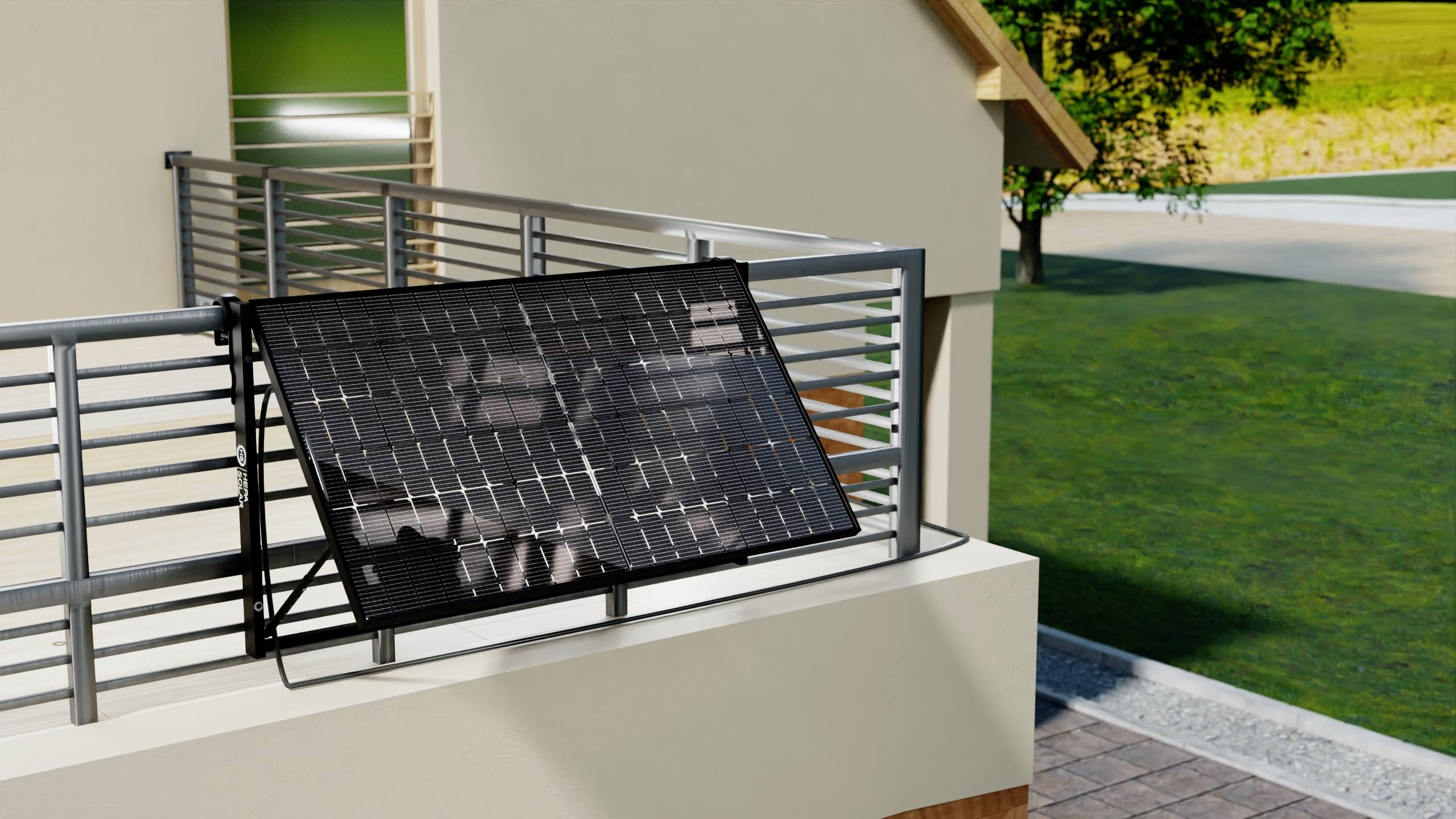 HEPA Solar 22030009 Geländer Set Solarmodul-Geländer-Halterung