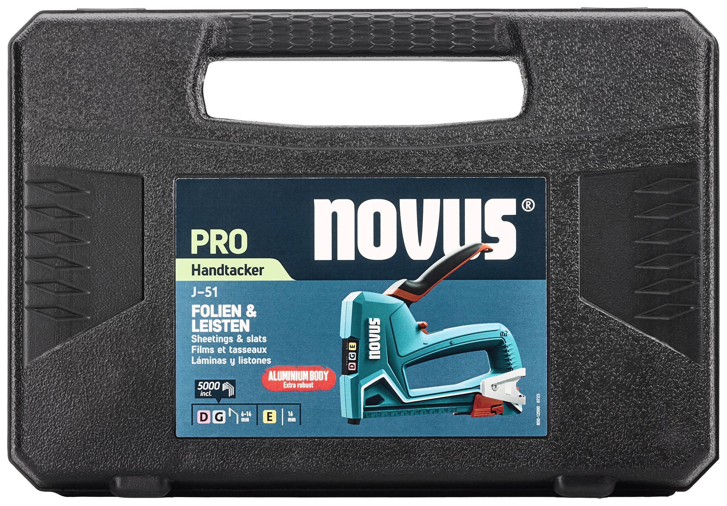 Novus Tools J-51 Set 030-0470 Handtacker Klammerntyp Typ 53F Klammernlänge 6 - 14mm