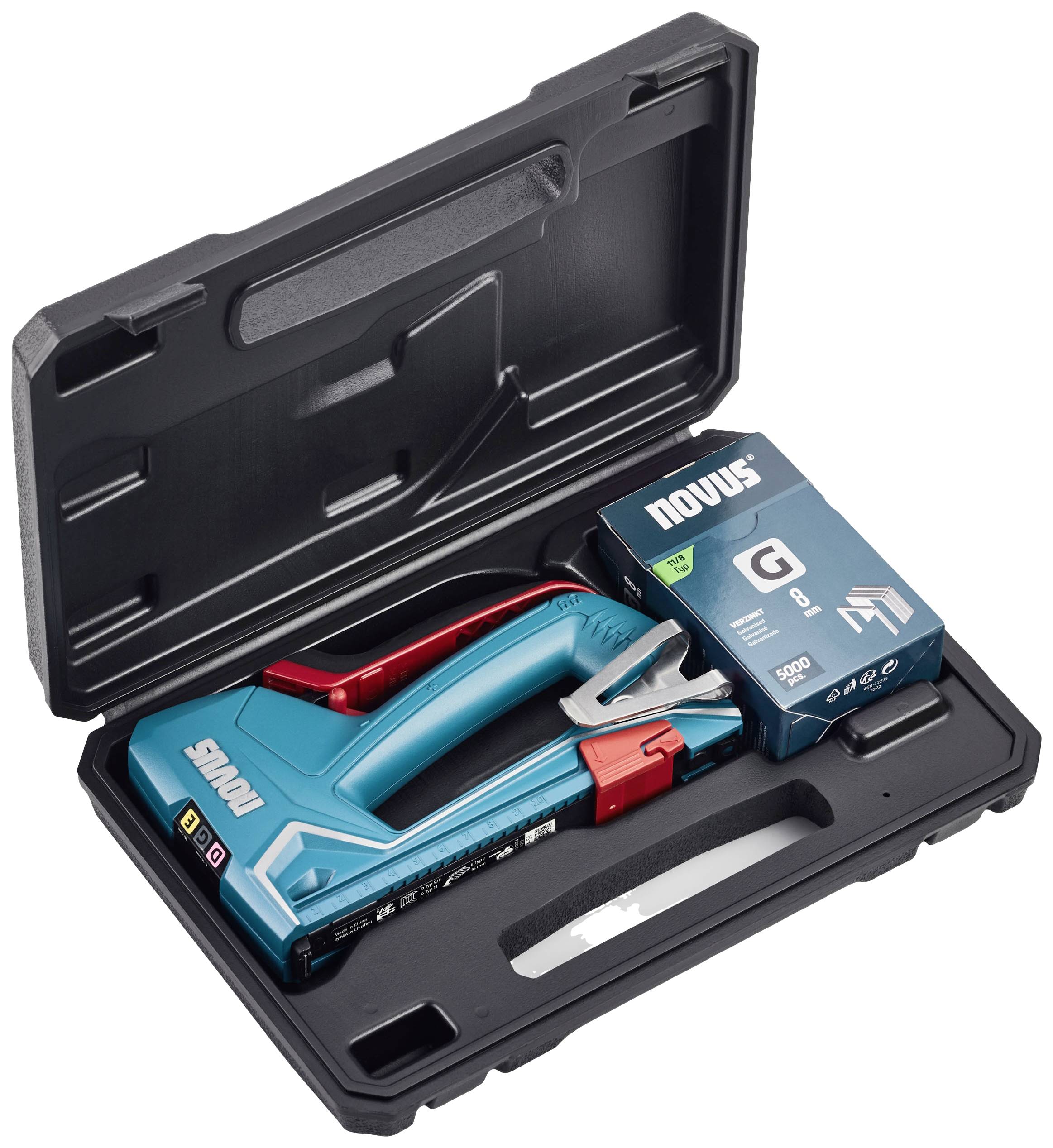 Novus Tools J-51 Set 030-0470 Handtacker Klammerntyp Typ 53F Klammernlänge 6 - 14mm