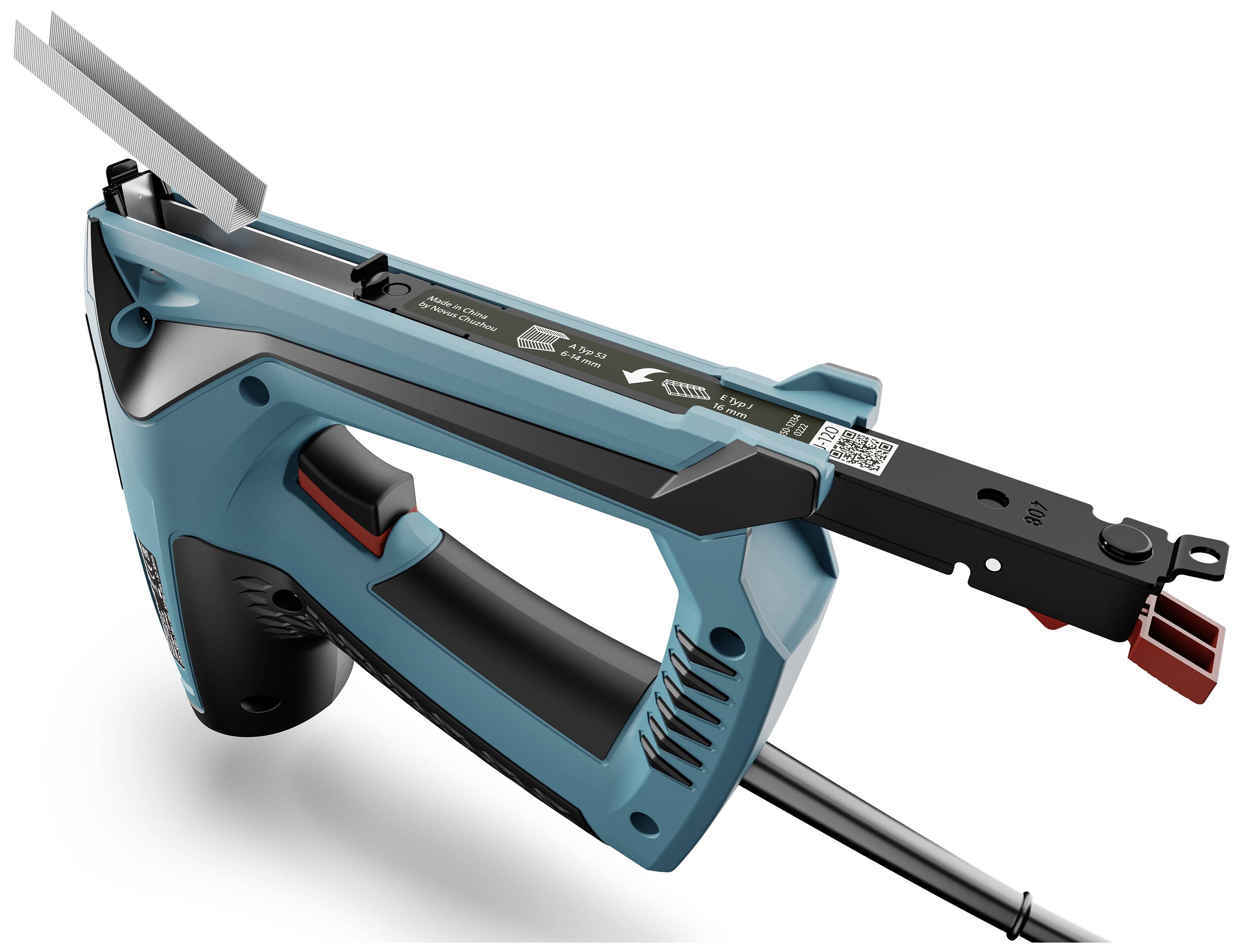 Novus Tools J-120 031-0362 Elektrotacker Klammerntyp Typ 53 Klammernlänge 6 - 14mm
