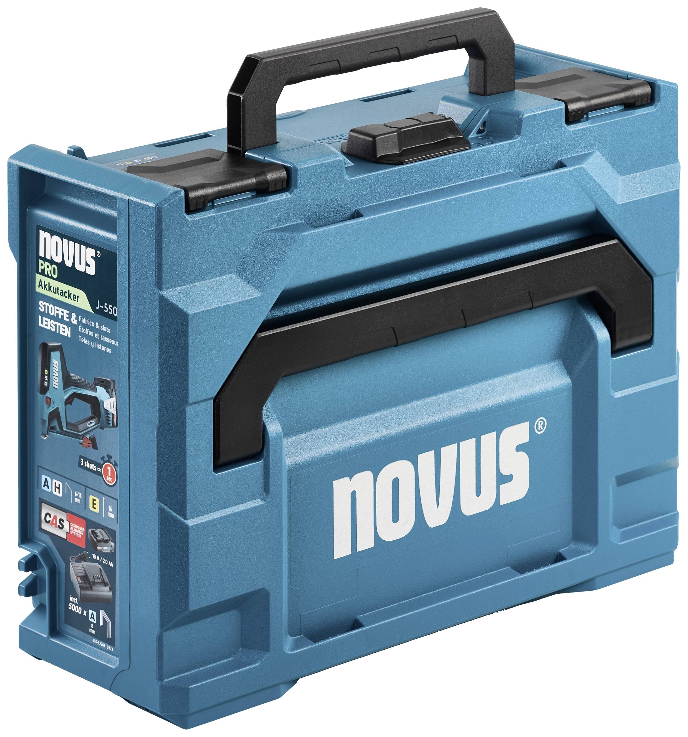 Novus Tools J-550 031-0364 Akkutacker Klammernlänge 6 - 14mm inkl. Akku, inkl. Ladegerät