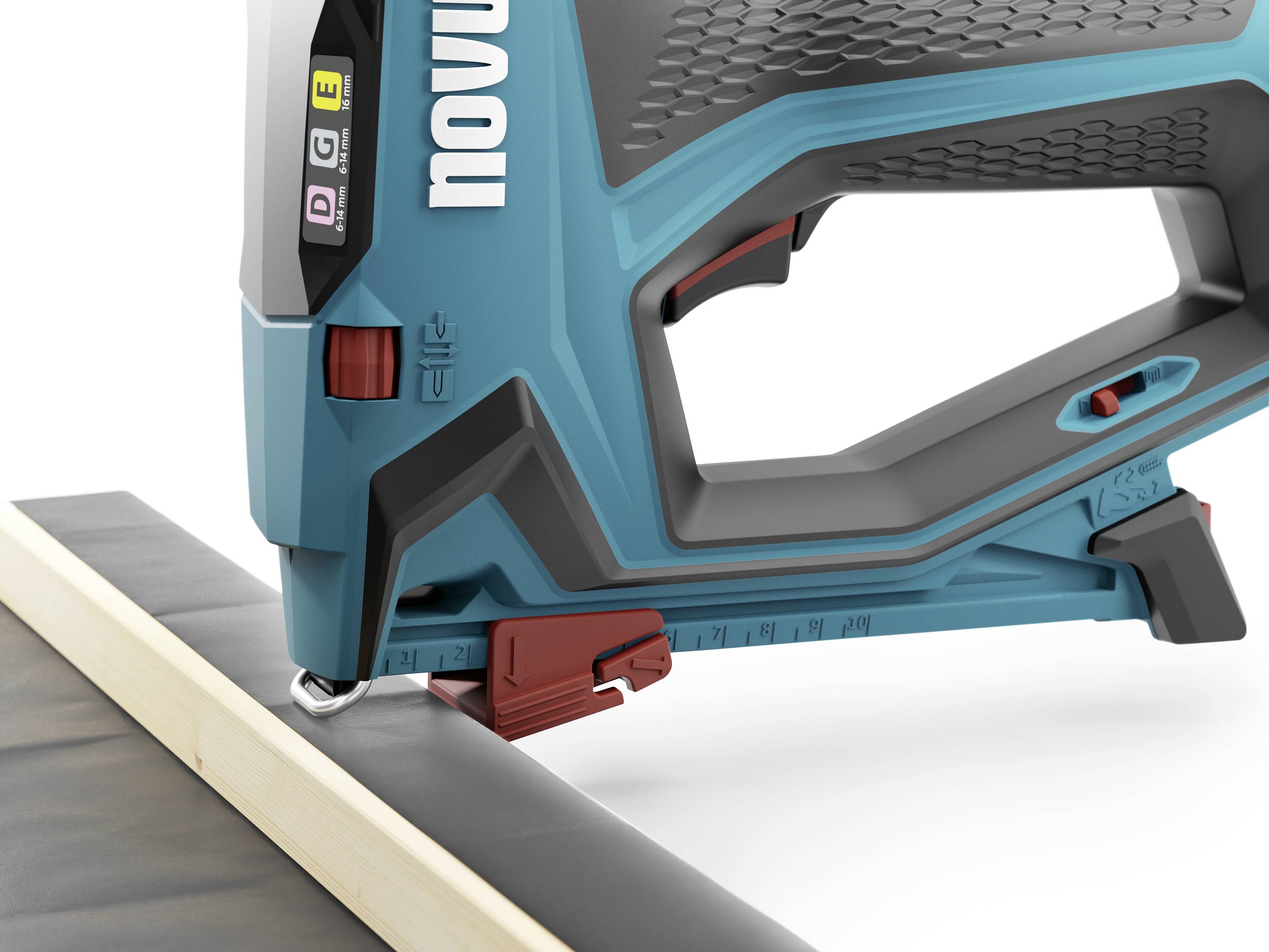 Novus Tools J-551 031-0366 Akkutacker Klammerntyp Typ 53F Klammernlänge 6 - 14mm inkl. Akku, inkl. Ladegerät