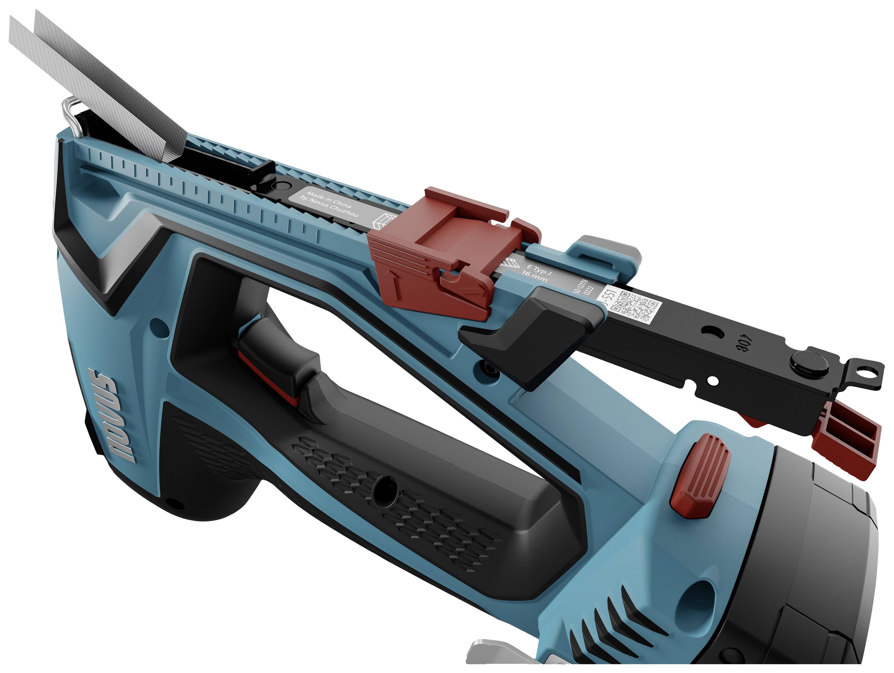Novus Tools J-551 031-0366 Akkutacker Klammerntyp Typ 53F Klammernlänge 6 - 14mm inkl. Akku, inkl. Ladegerät