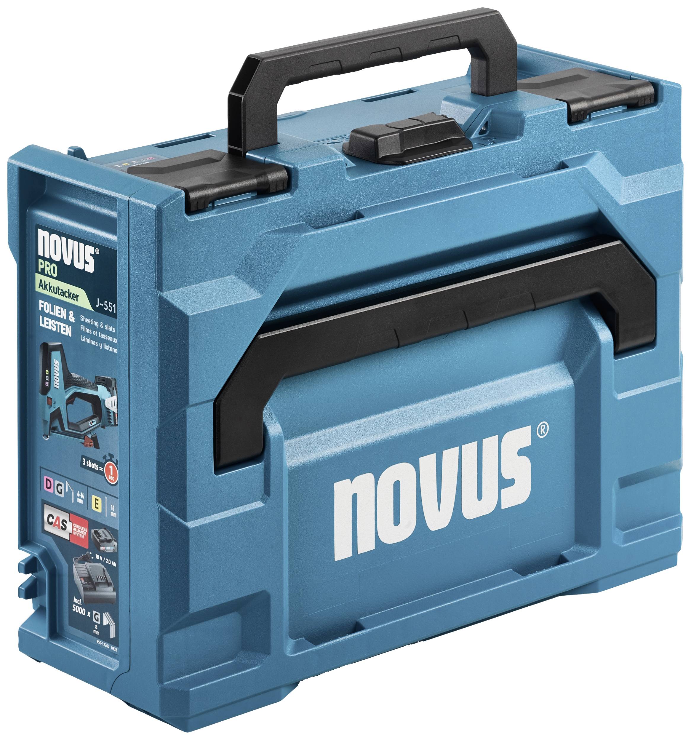 Novus Tools J-551 031-0366 Akkutacker Klammerntyp Typ 53F Klammernlänge 6 - 14mm inkl. Akku, inkl. Ladegerät