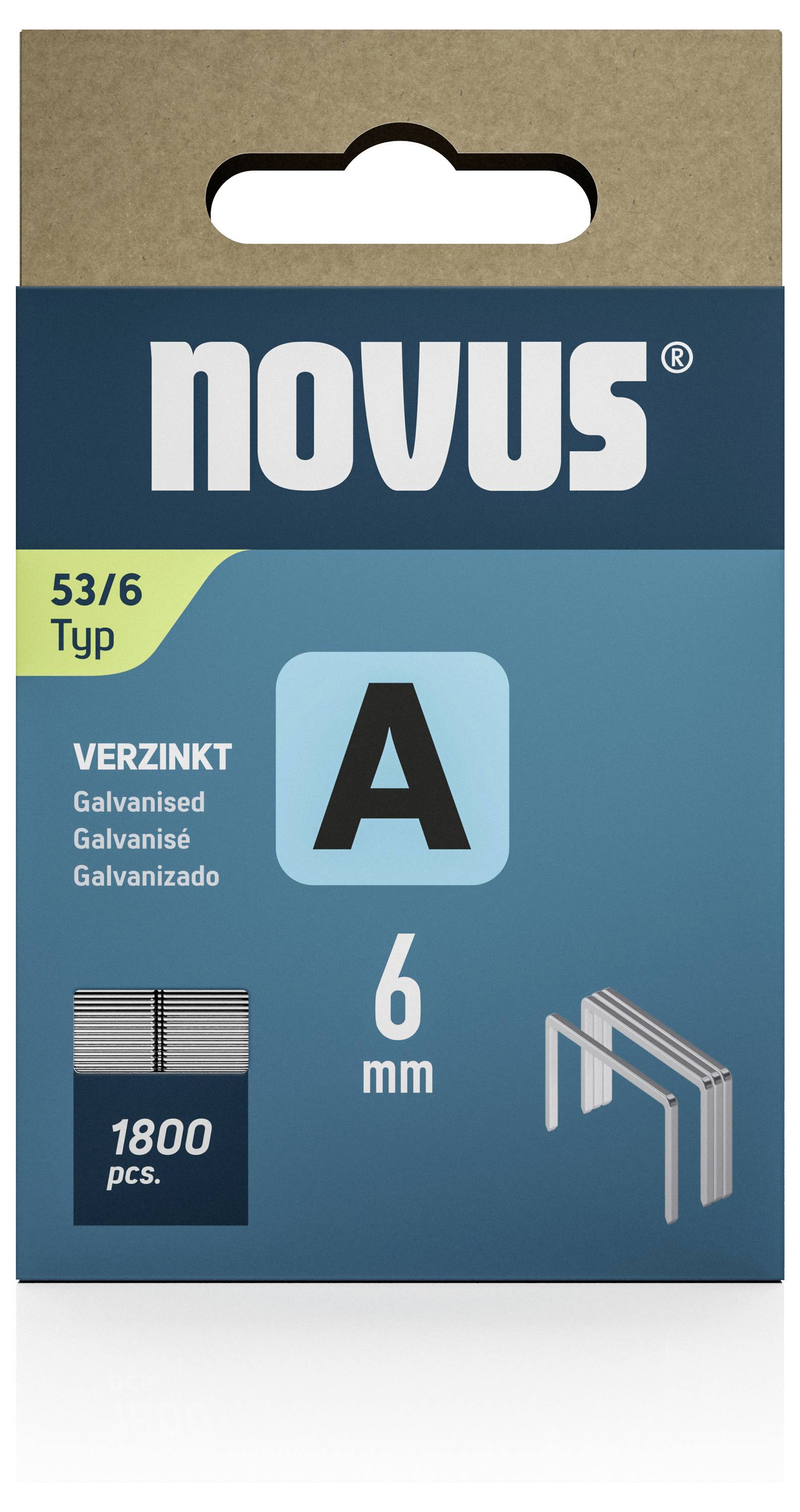 Novus Tools 042-0773 Feindrahtklammern Typ 53 1800 St. Abmessungen (L x B) 6mm x 11.3mm