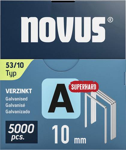 Novus Tools 042-0763 Feindrahtklammern Typ 53 5000 St. Abmessungen (L x B) 10 mm x 11.3 mm