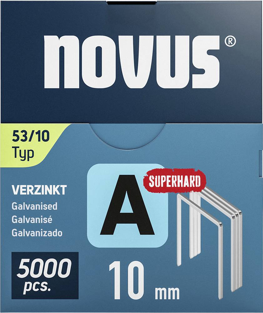 Novus Tools 042-0763 Feindrahtklammern Typ 53 5000 St. Abmessungen (L x B) 10mm x 11.3mm