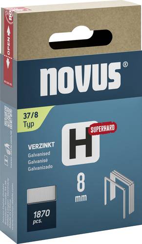 Novus Tools 042-0785 Feindrahtklammern Typ 37 1870 St. Abmessungen (L x B) 8 mm x 10.6 mm