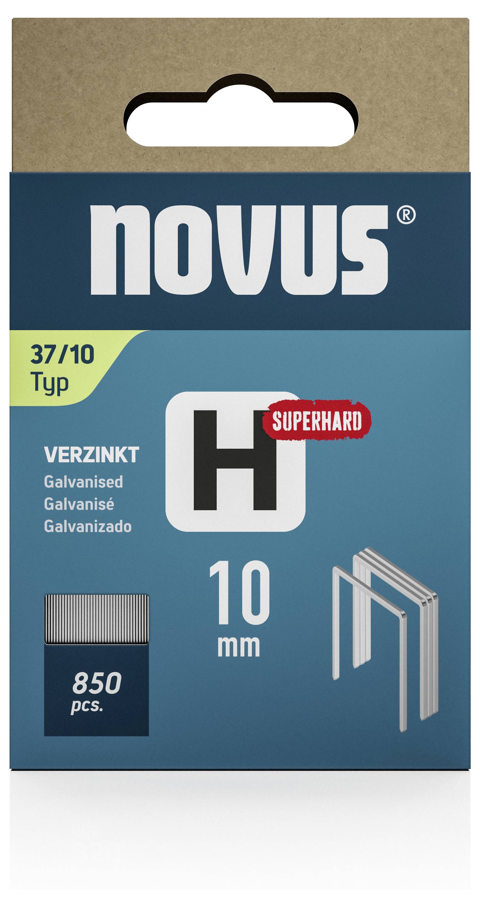 Novus Tools 042-0786 Feindrahtklammern Typ 37 850 St. Abmessungen (L x B) 10mm x 10.6mm