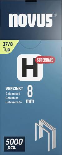 Novus Tools 042-0771 Feindrahtklammern Typ 37 5000 St. Abmessungen (L x B) 8 mm x 10.6 mm