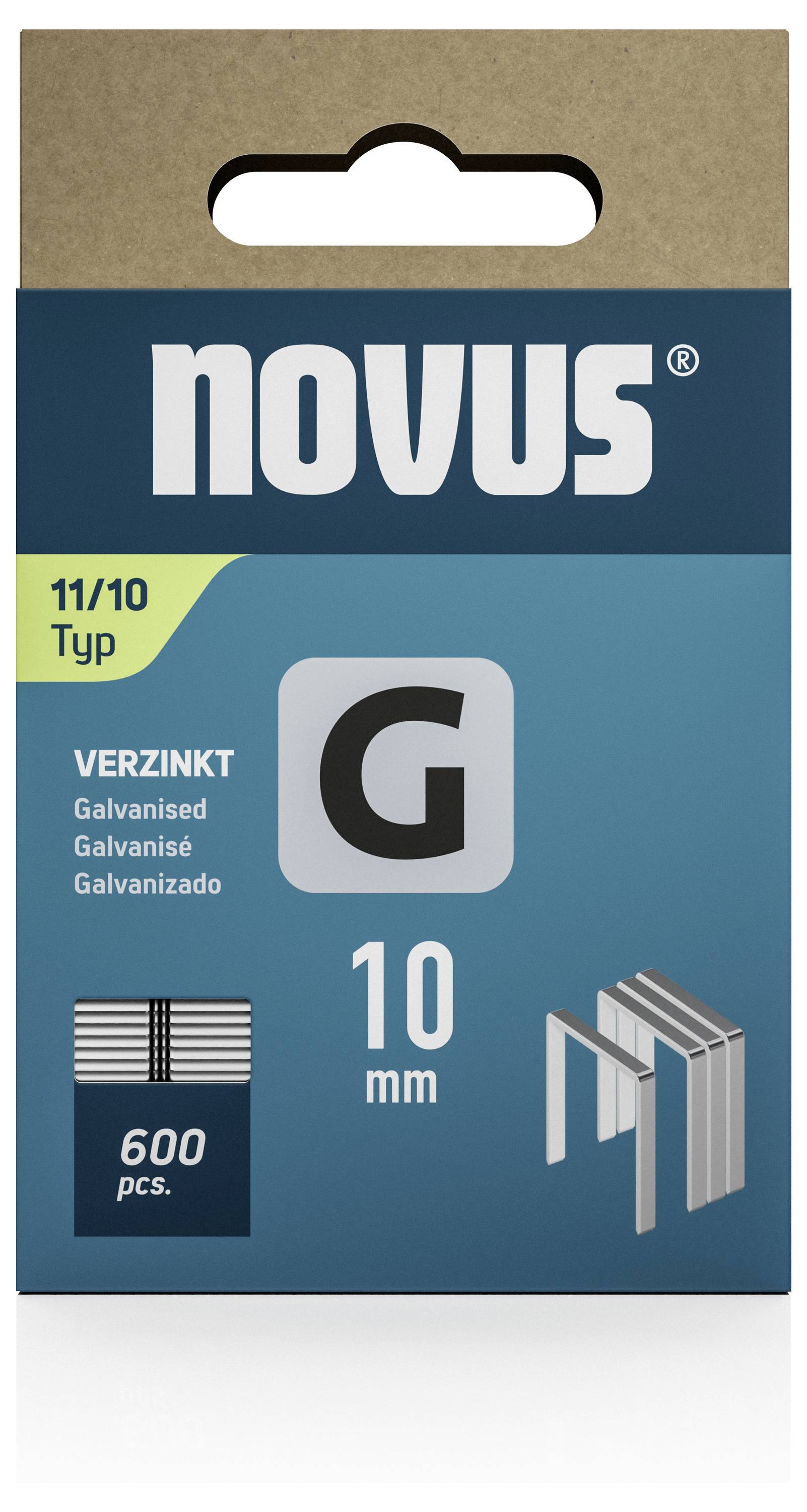 Novus Tools 042-0797 Flachdrahtklammern Typ 11 600 St. Abmessungen (L x B) 10mm x 10.6mm
