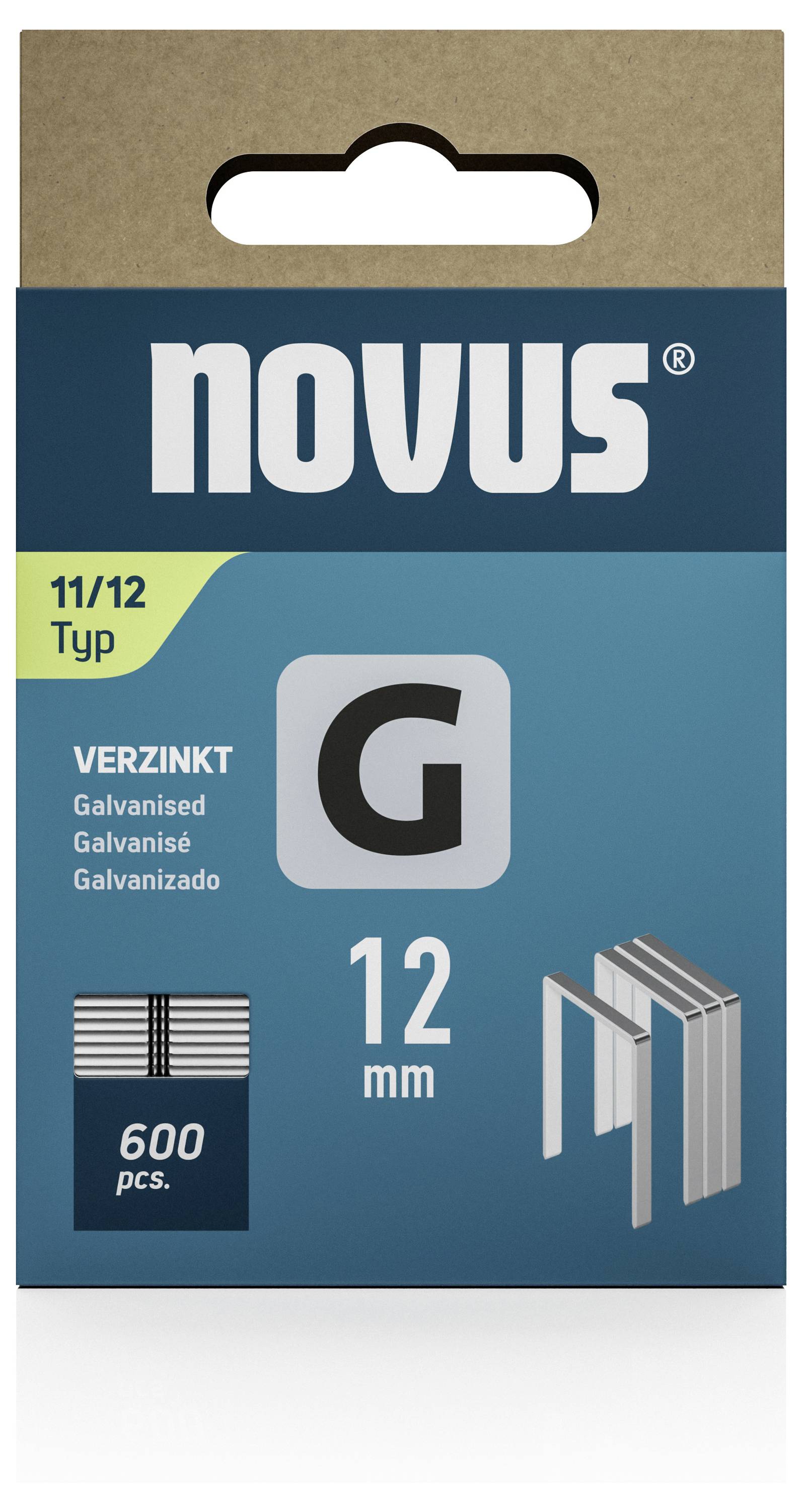 Novus Tools 042-0798 Flachdrahtklammern Typ 11 600 St. Abmessungen (L x B) 12mm x 10.6mm