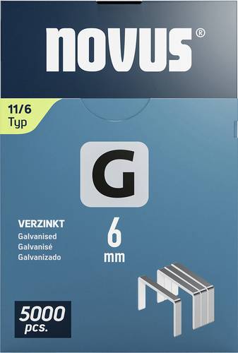 Novus Tools 042-0765 Flachdrahtklammern Typ 11 5000 St. Abmessungen (L x B) 6 mm x 10.6 mm