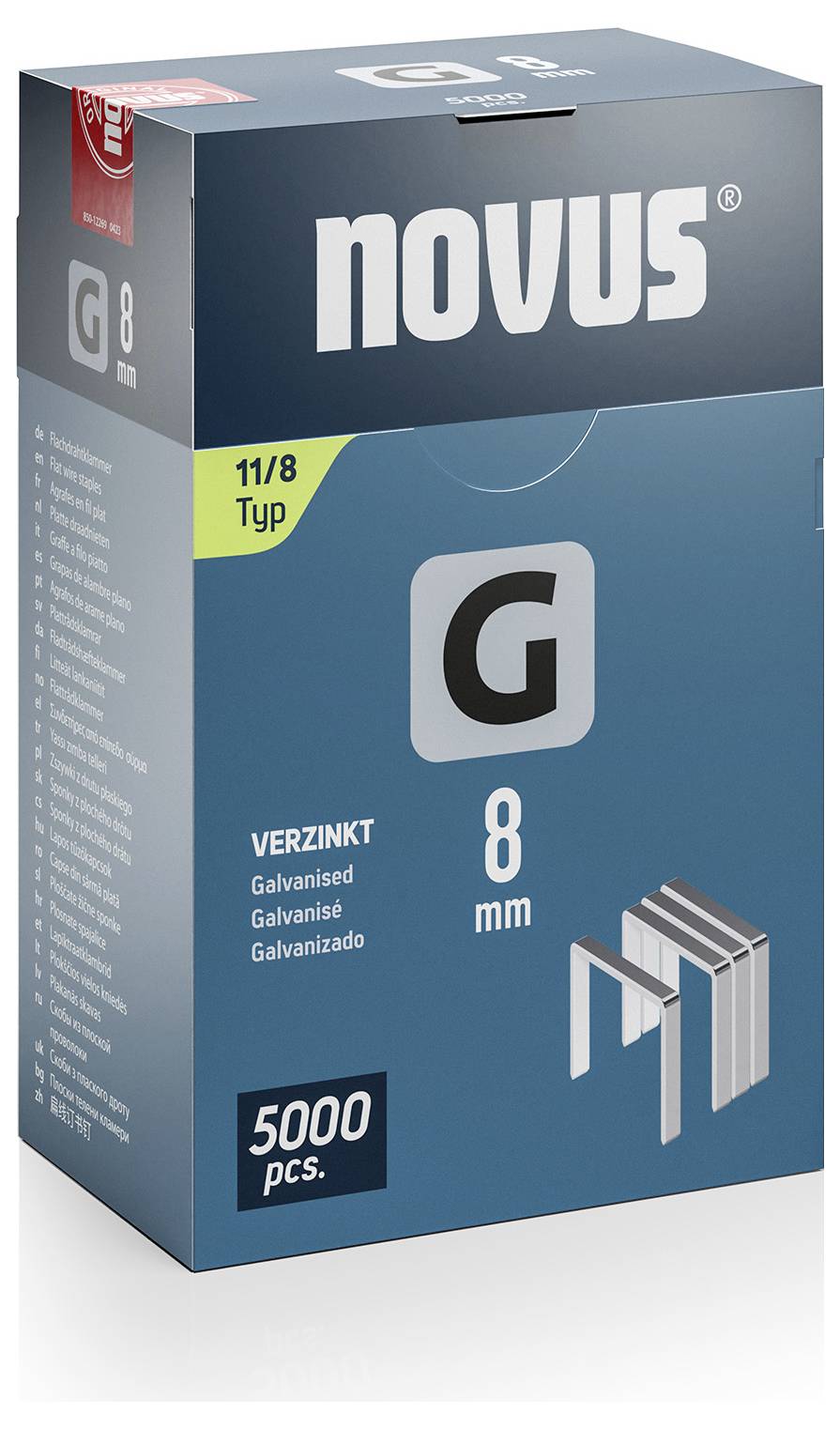 Novus Tools 042-0766 Flachdrahtklammern Typ 11 5000 St. Abmessungen (L x B) 8mm x 10.6mm