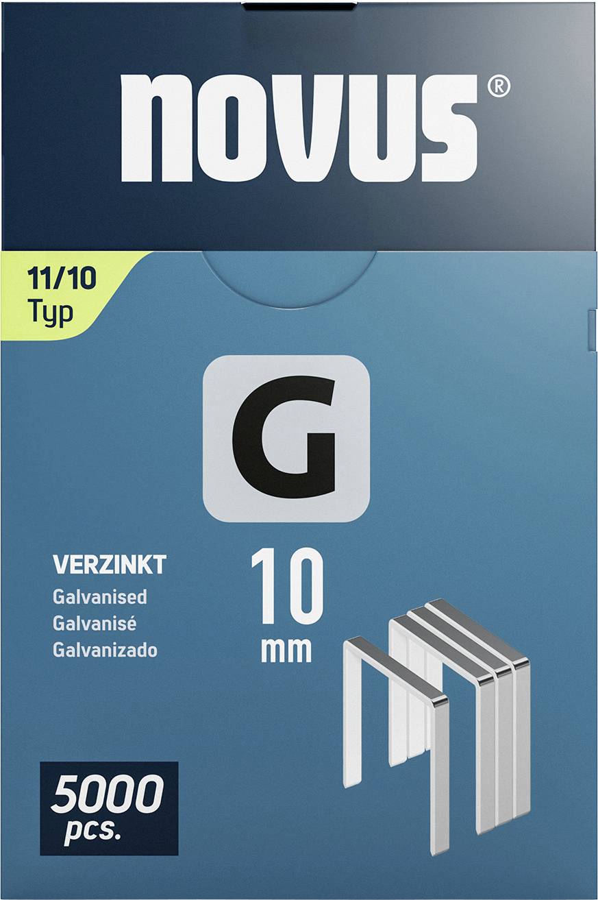 Novus Tools 042-0767 Flachdrahtklammern Typ 11 5000 St. Abmessungen (L x B) 10 mm x 10.6 mm
