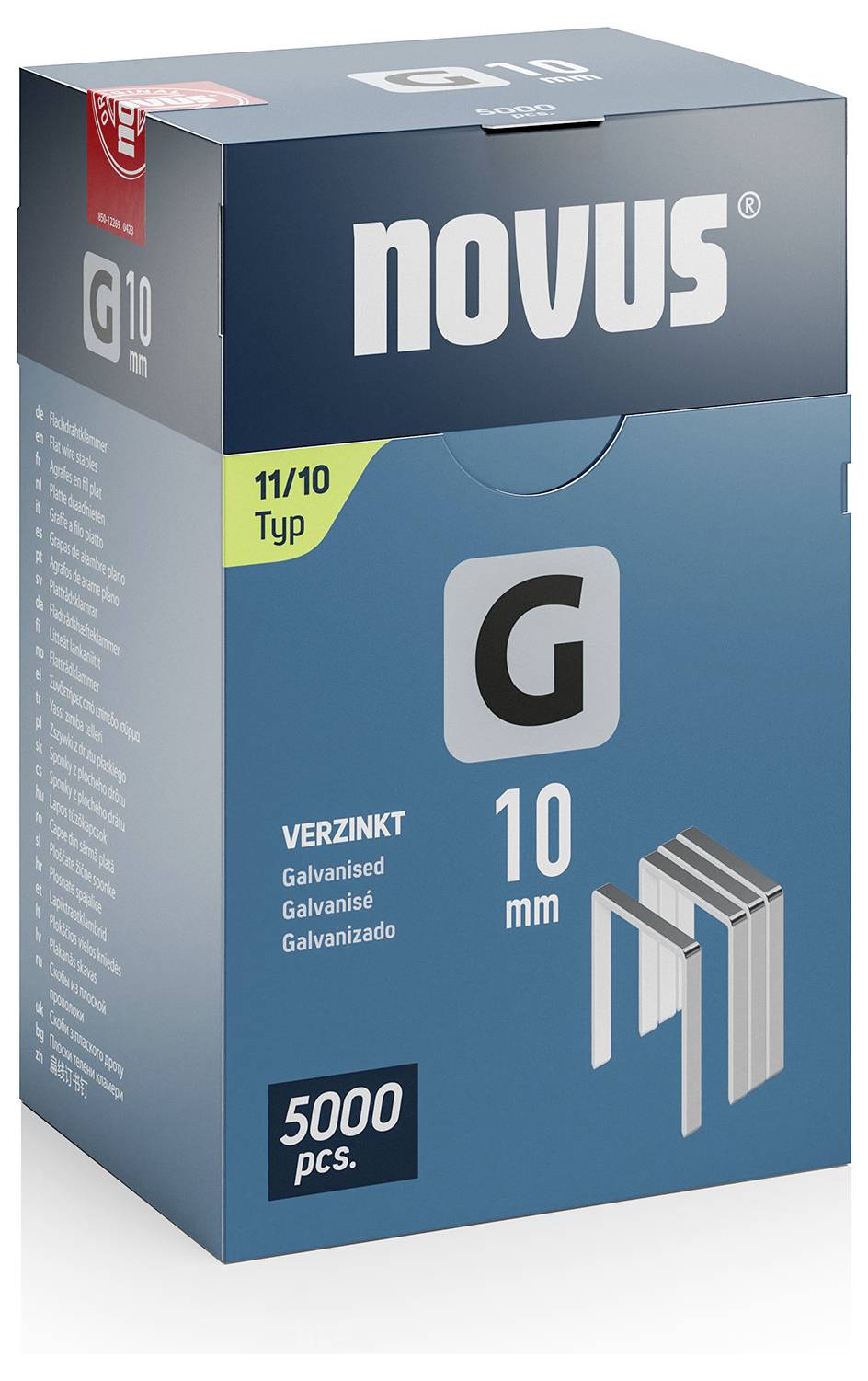 Novus Tools 042-0767 Flachdrahtklammern Typ 11 5000 St. Abmessungen (L x B) 10mm x 10.6mm