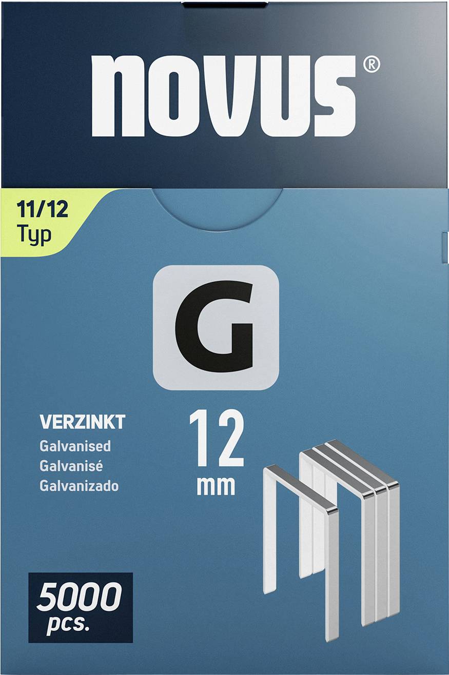 Novus Tools 042-0768 Flachdrahtklammern Typ 11 5000 St. Abmessungen (L x B) 12mm x 10.6mm