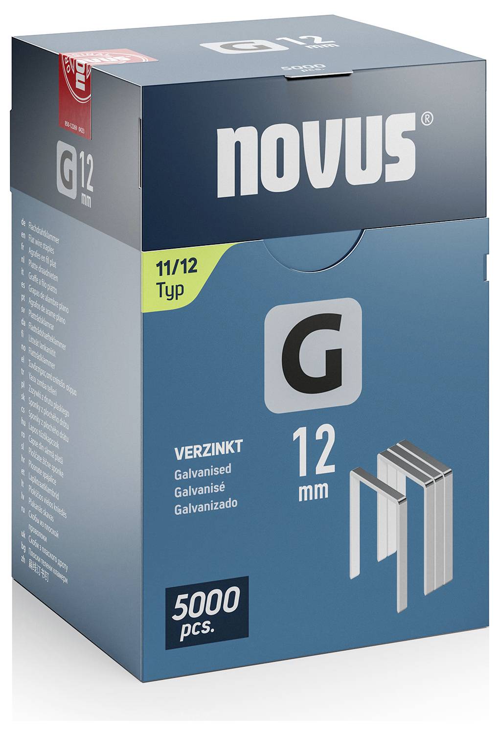 Novus Tools 042-0768 Flachdrahtklammern Typ 11 5000 St. Abmessungen (L x B) 12mm x 10.6mm