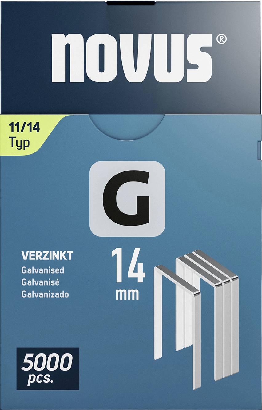 Novus Tools 042-0769 Flachdrahtklammern Typ 11 5000 St. Abmessungen (L x B) 14 mm x 10.6 mm