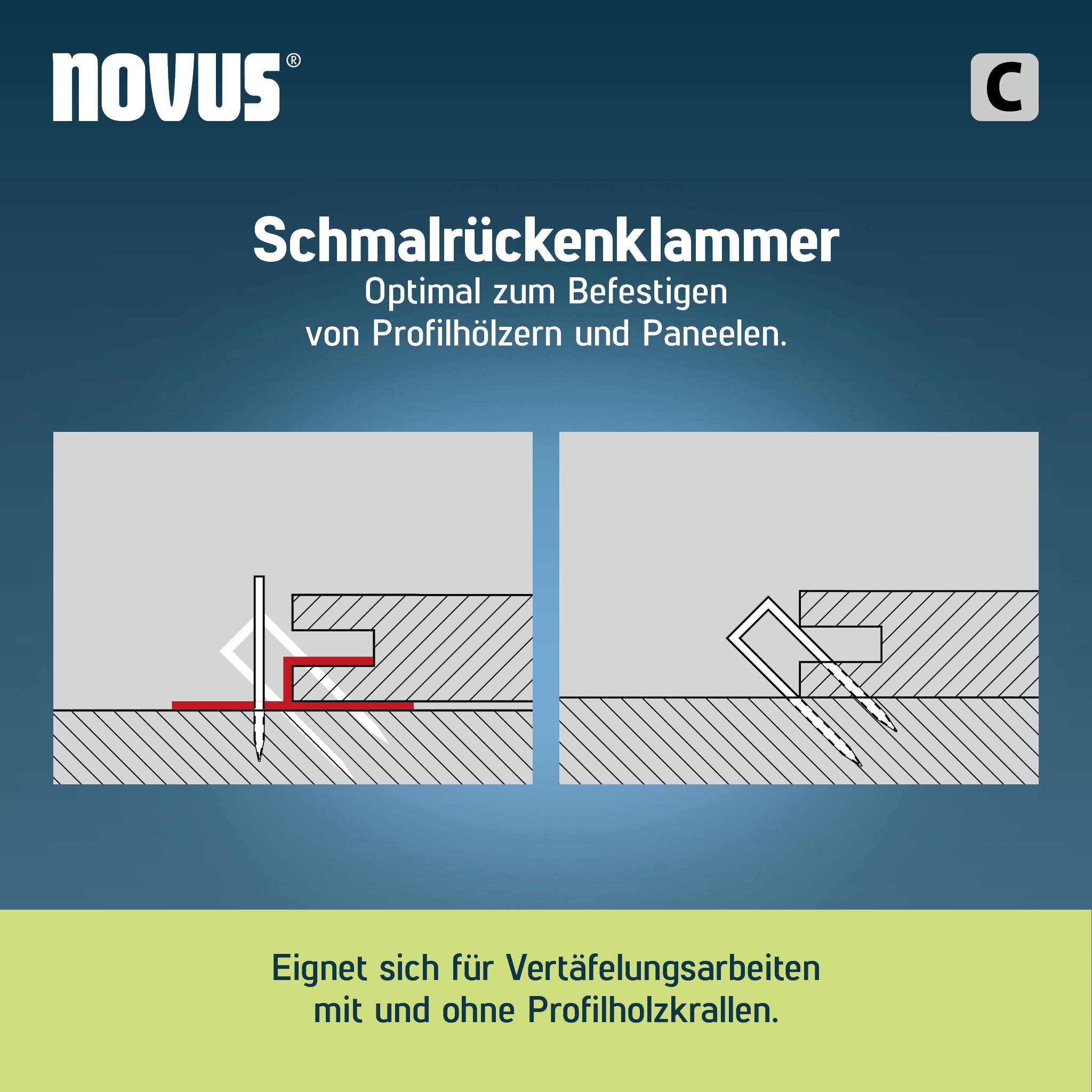 Novus Tools 042-0806 Schmalrückenklammern Typ 4 1000 St. Abmessungen (L x B) 30mm x 6.1mm