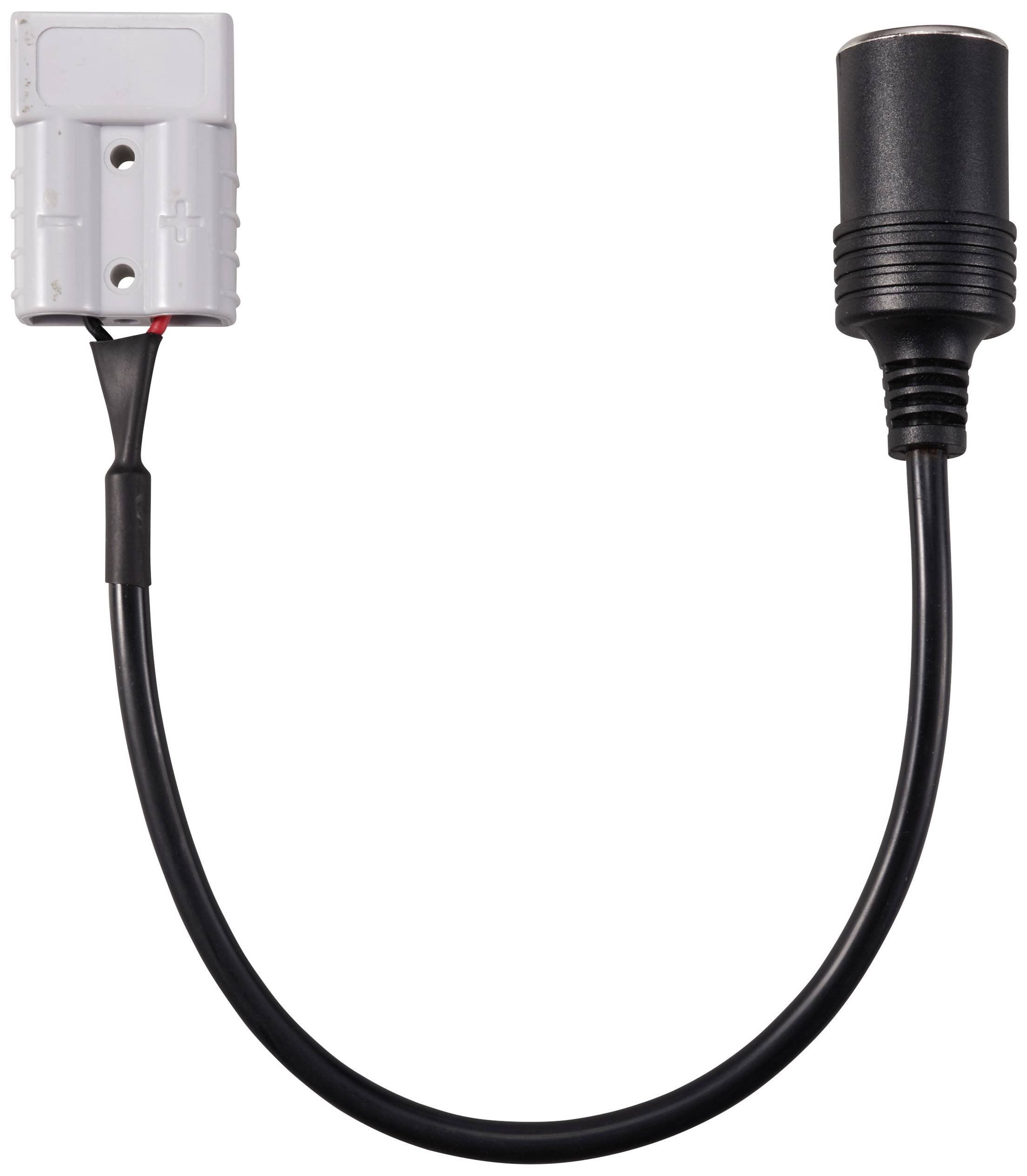 Hochstrom Batteriesteckverbinder auf KFZ Zigarettenanzünder-Buchse TC-12195696 Schwarz TRU COMPONENTS Inhalt: 1 St.