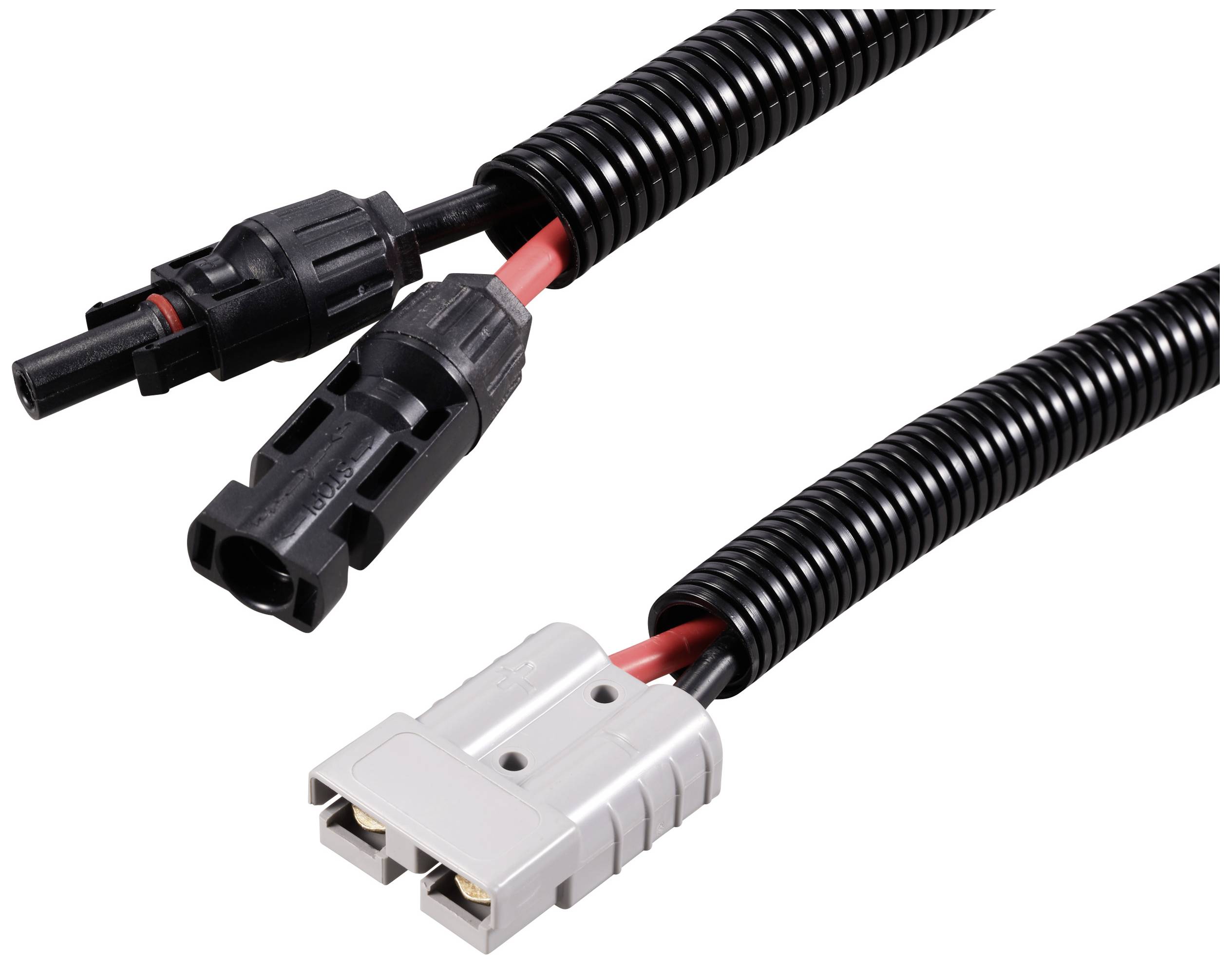 TRU COMPONENTS Starkstrom Steckverbinder zu Solar Stecker Typ A TC-12195716 Schwarz, Rot Inhalt: 1St.