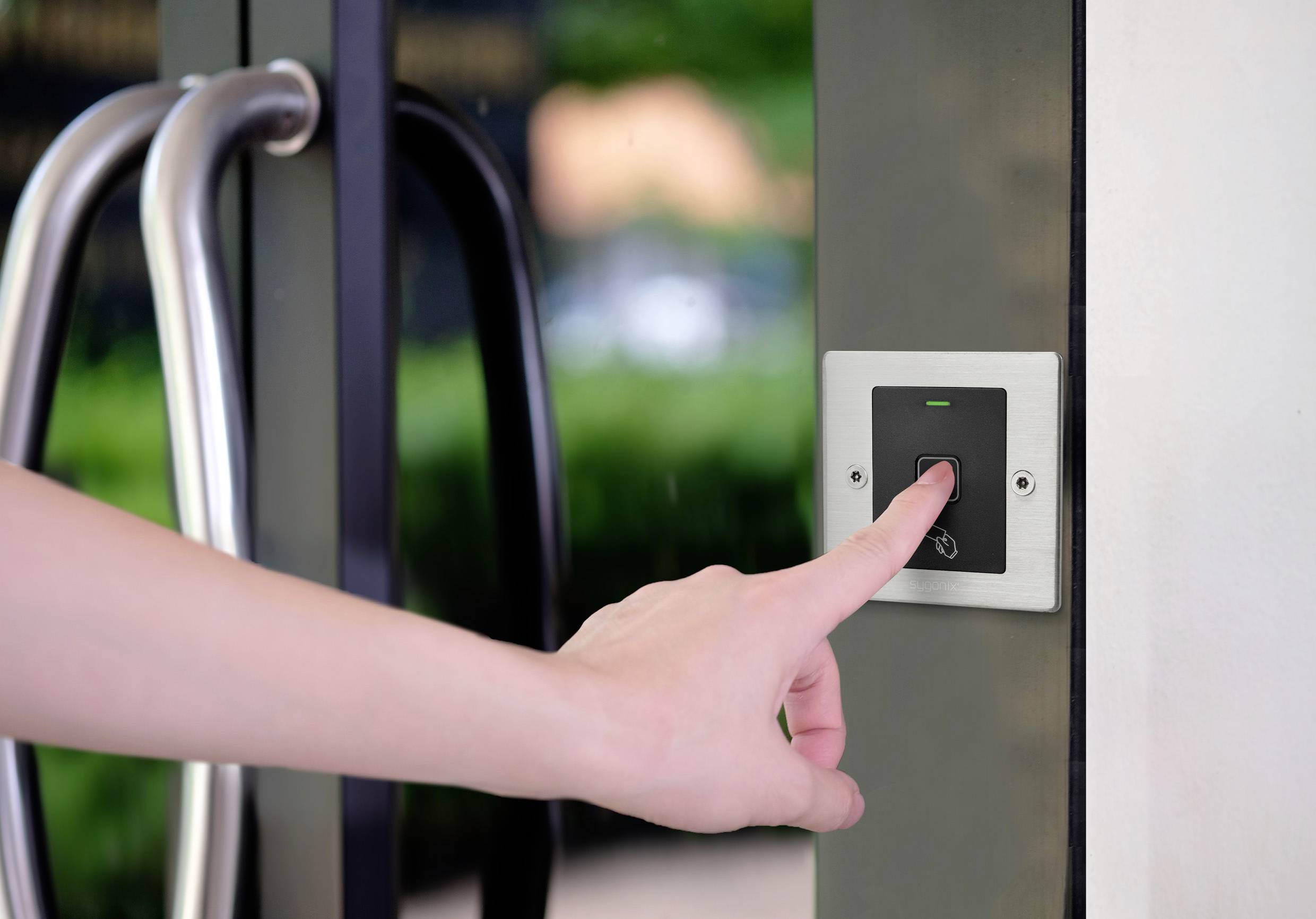 Sygonix SY-6097868 Fingerprint/RFID Zugangssystem Unterputz 12 V/DC, 18 V/DC IP66