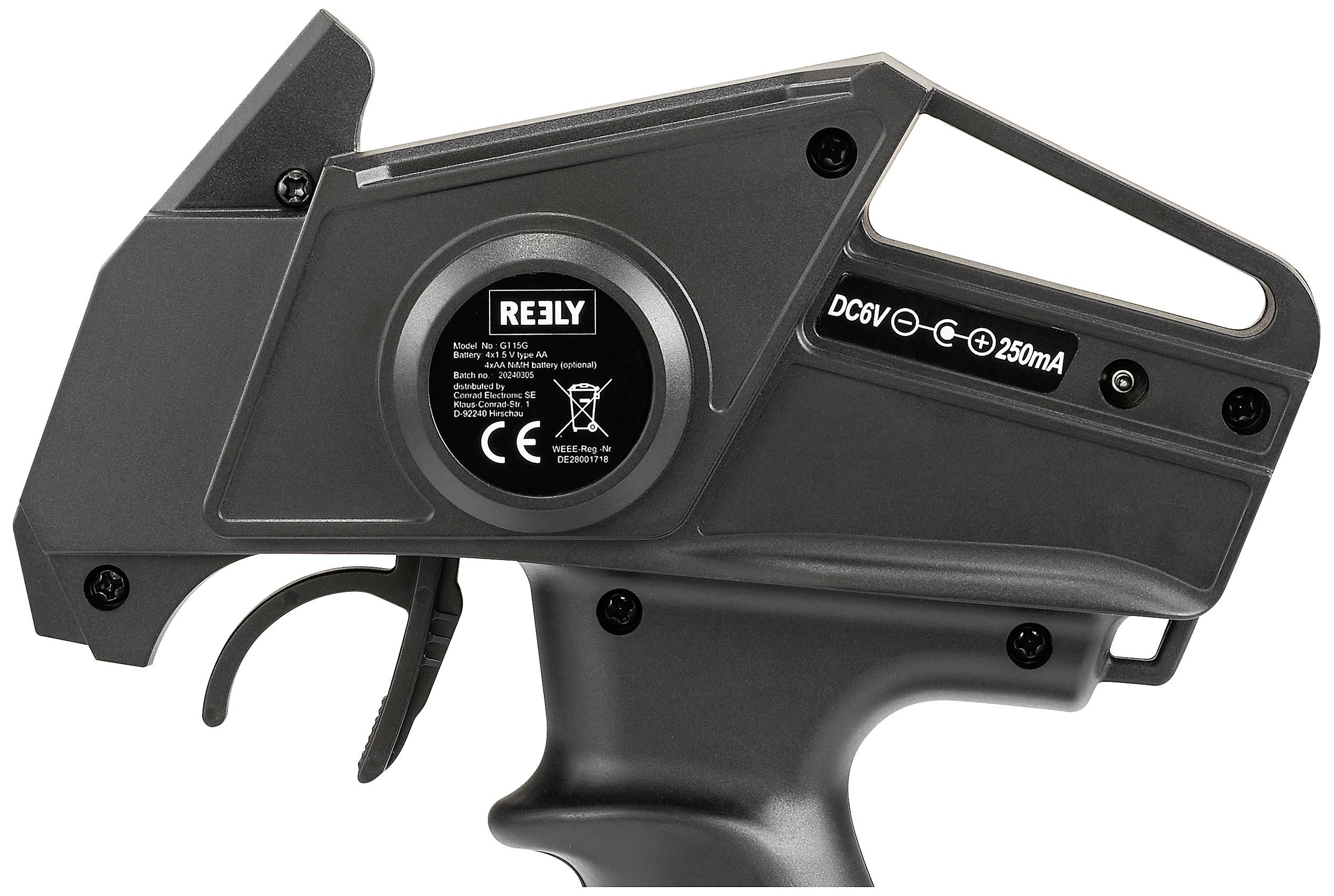 Reely GT2+2 GYRO Pistolengriff-Fernsteuerung 2,4GHz Anzahl Kanäle: 4 inkl. Empfänger