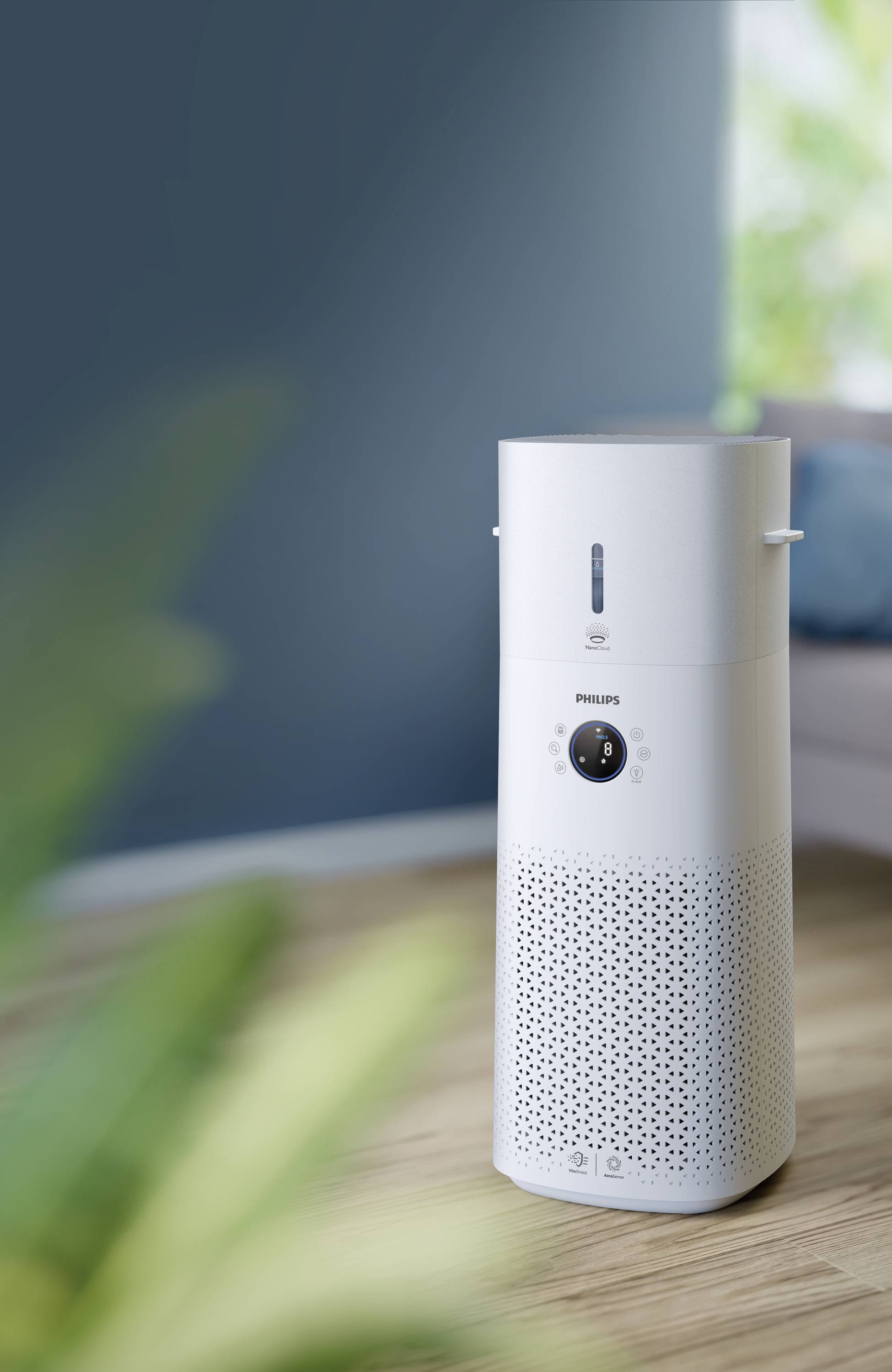 Philips AC3737/10 3000 Series Luftreiniger/-befeuchter 131m² Weiß