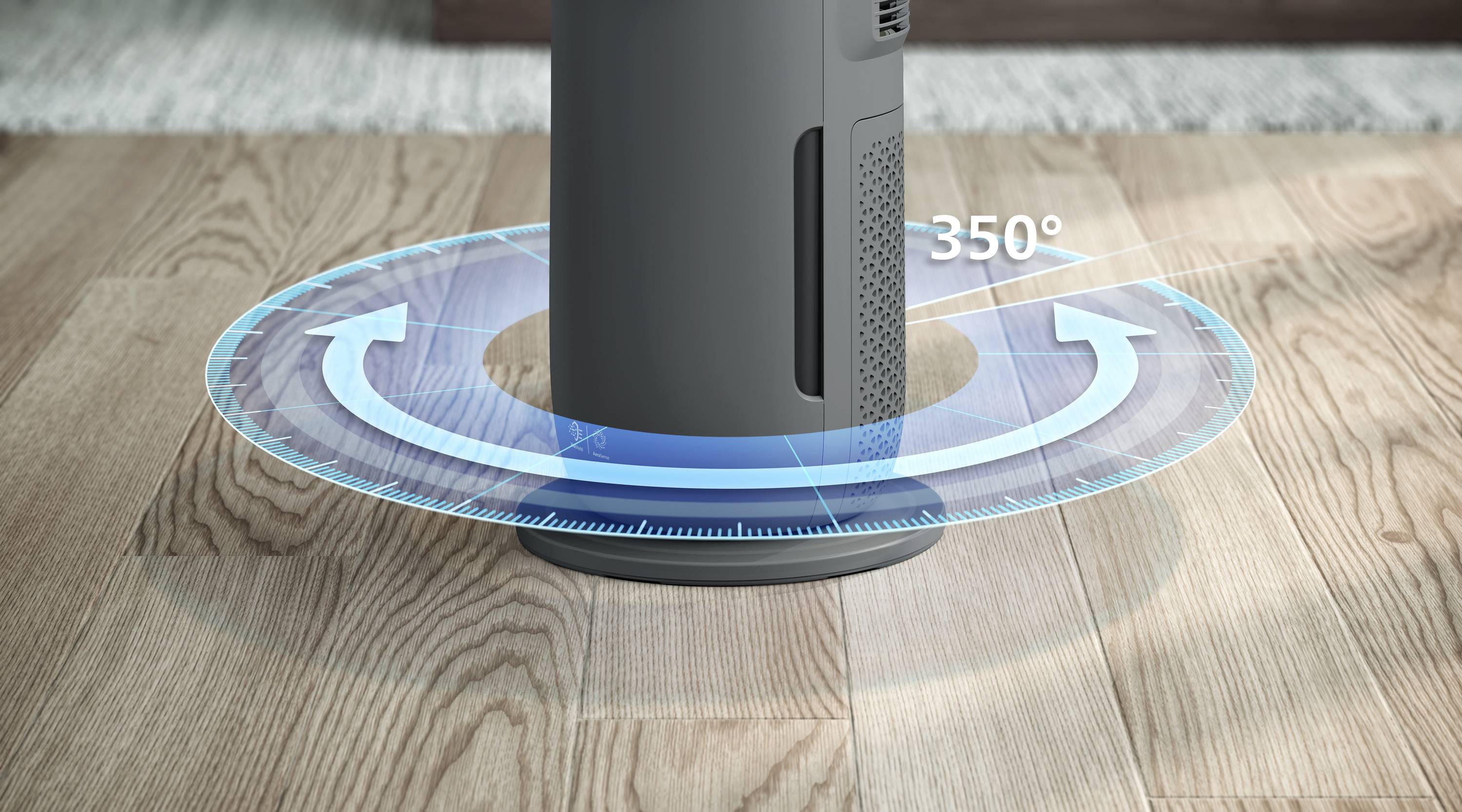 Philips AMF870/15 8000 Series Luftreiniger 70 m² Grau, Silber