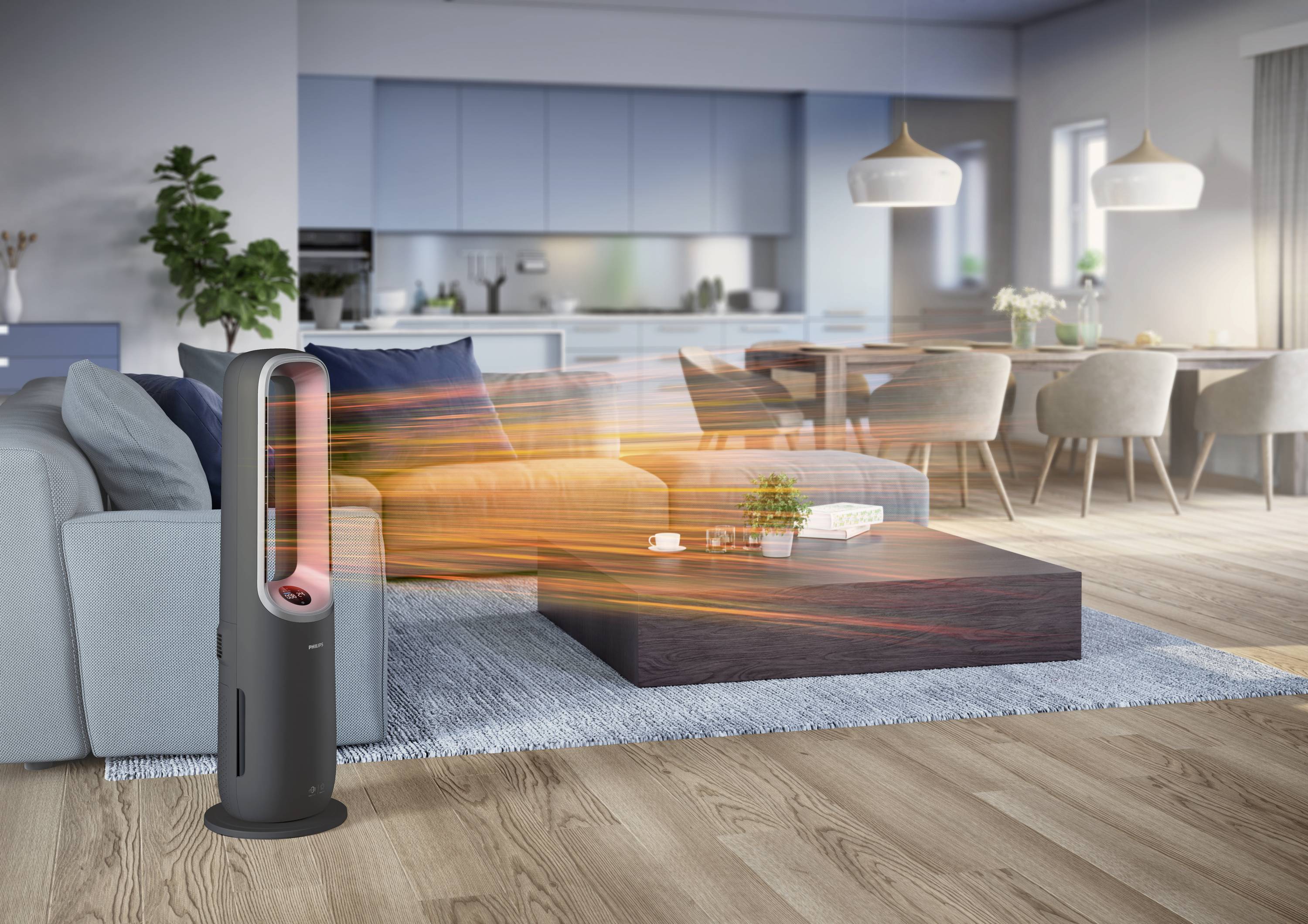 Philips AMF870/15 8000 Series Luftreiniger 70 m² Grau, Silber