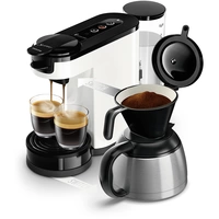 Philips Home HD6592/04 Kaffeepadmaschine Weiß mit Filterkaffee-Funktion, Isolierkanne Philips Home HD6592/04 Kaffeepadmaschine Weiß mit Filterkaffee-Funktion, Isolierkanne