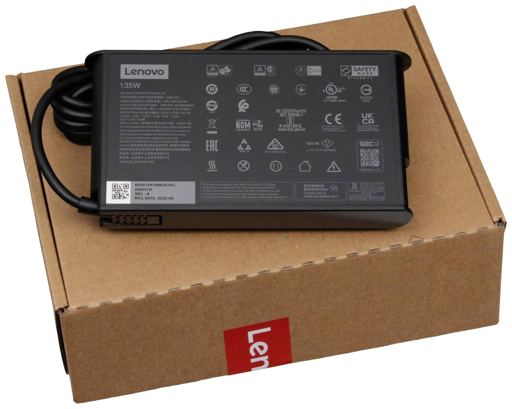 Lenovo 5A10W86297 Notebook-Netzteil 135W 20V 6.75A