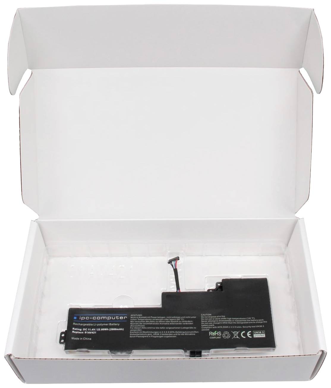 Ipc-computer Notebook-Akku 01AV421 REPLACE 11.4V 2000 mAh Lenovo