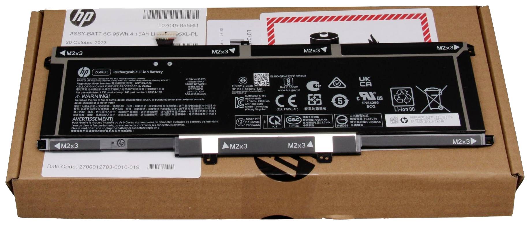 HP Notebook-Akku L07045-855 11.55V 8310 mAh