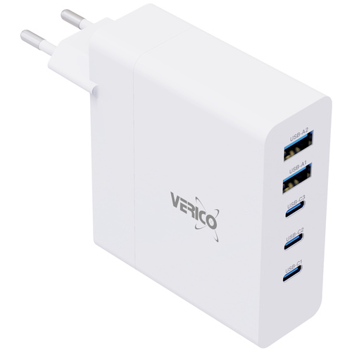 Verico Mojo 140W GaN 5 USB-Ladegerät 140 W Steckdose Ausgangsstrom (max.) 3250 mA Anzahl Ausgänge
