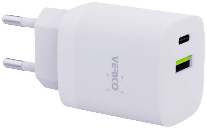 Verico Mojo 30W GaN 2 USB Ladegerät 30W 1x USB-A, 1x USB-C® Weiß Innenbereich