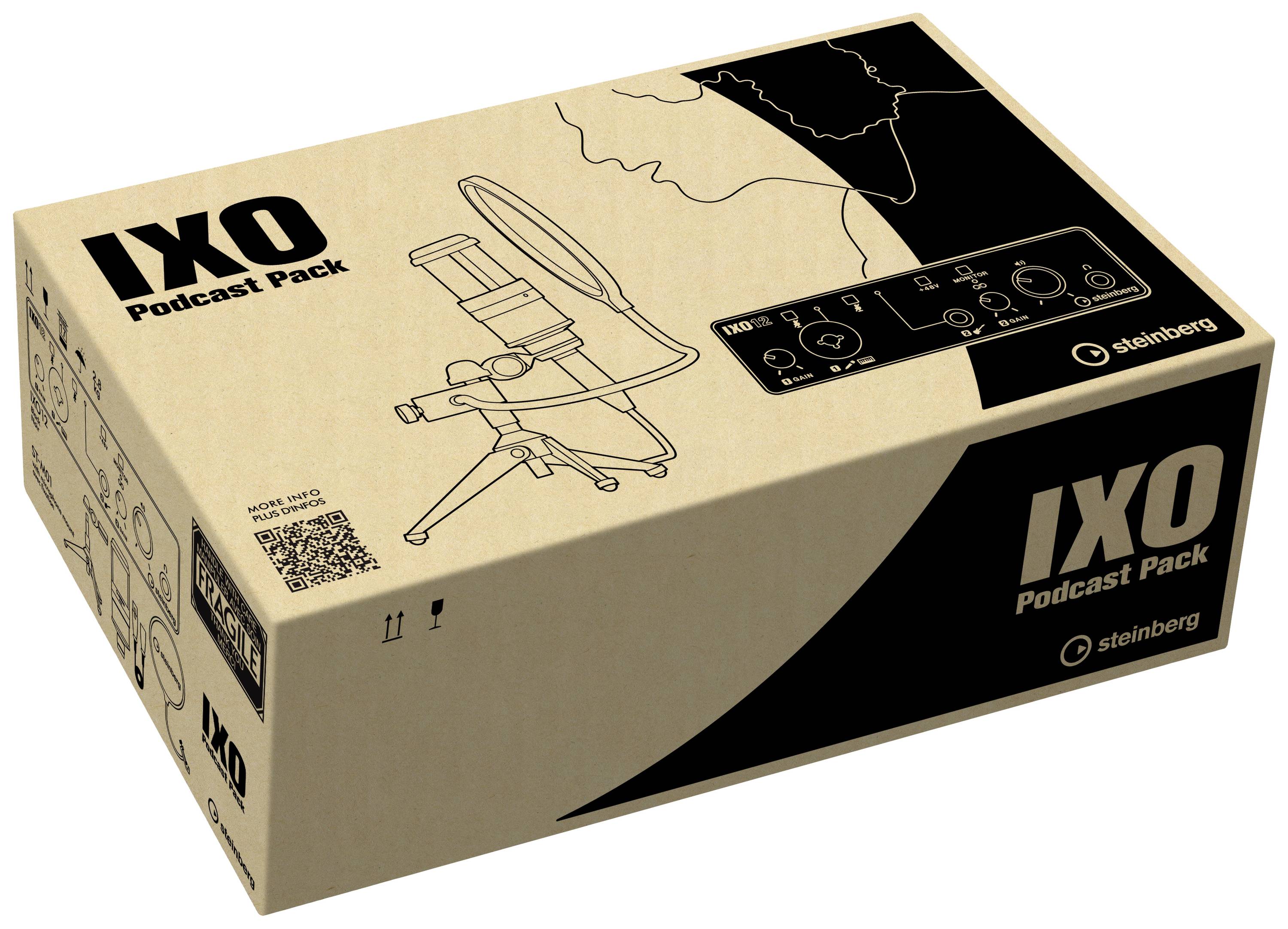 Audio Interface Steinberg IXO12 Podcast Pack inkl. Software