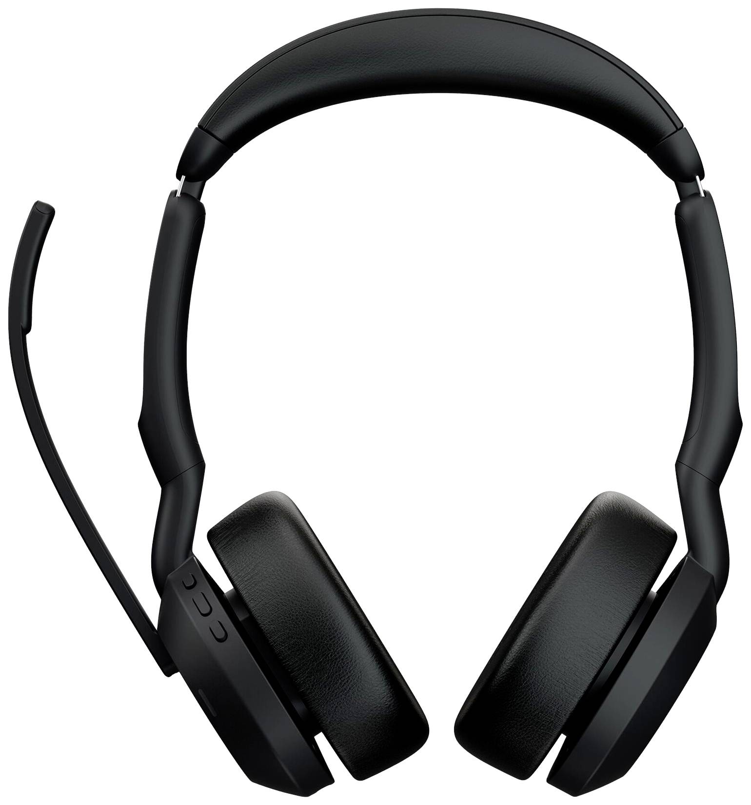 Jabra Evolve2 55 MS Stereo On Ear Kopfhörer Bluetooth® Stereo Schwarz Mikrofon-Rauschunterdrückung