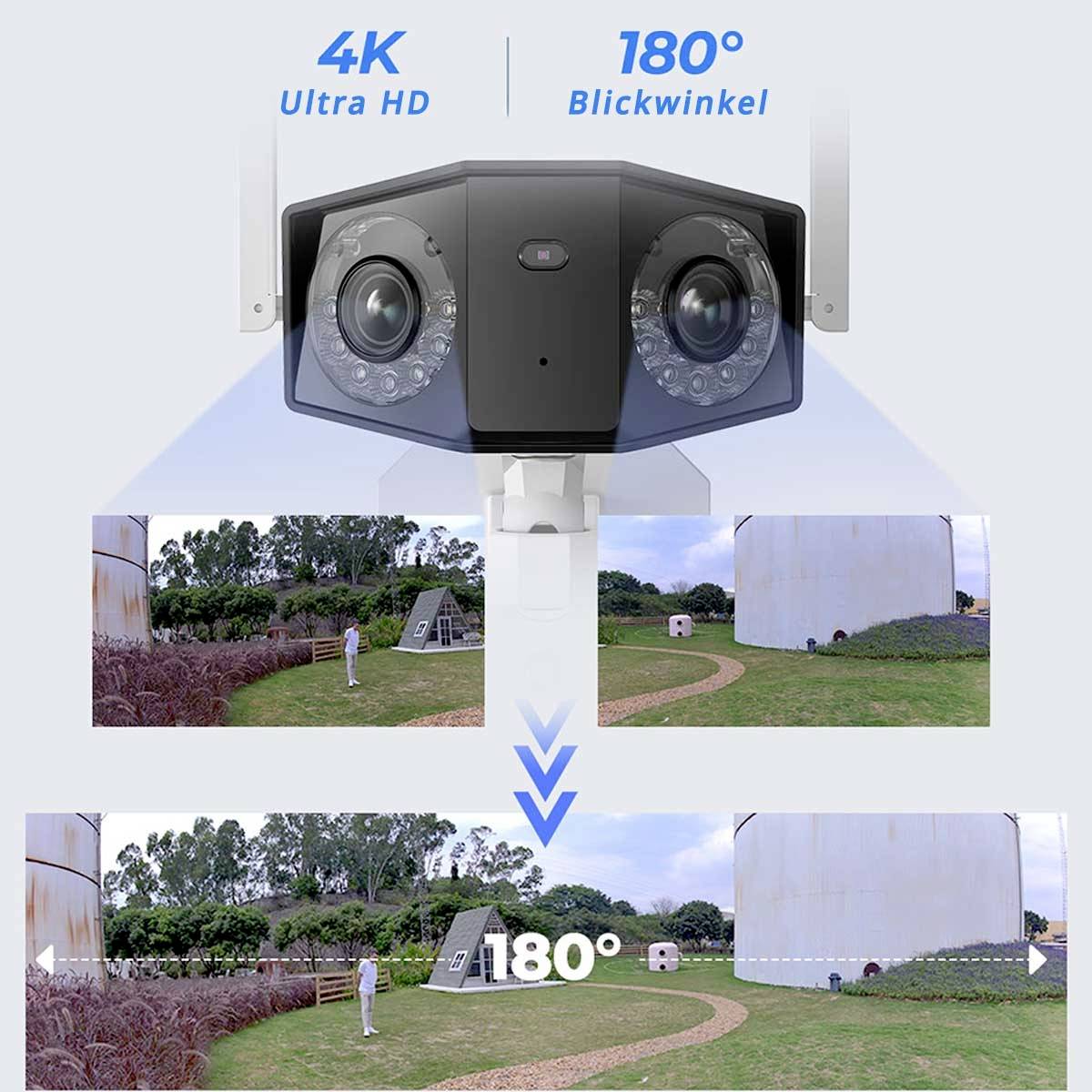 Reolink Duo Series W730 WLAN IP Überwachungskamera 4608 x 1728 Pixel