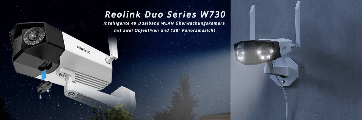 Reolink Duo Series W730 WLAN IP Überwachungskamera 4608 x 1728 Pixel