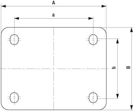 Blickle 896846 APS1-08 Adapterplatte 1St.