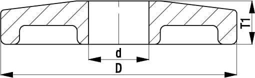 Blickle 118463 ARG 125/R26 Abweisrad Rad-Durchmesser: 125mm 1St.