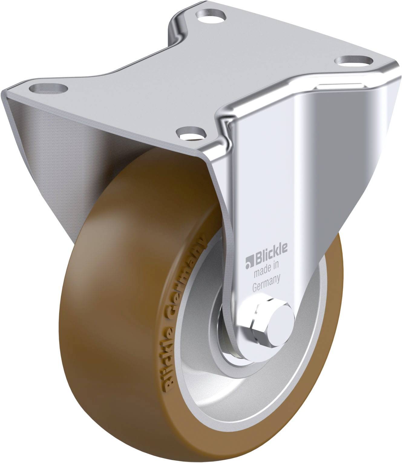 Blickle 917947 B-ALB 101K Stahlblech-Bockrolle Rad-Durchmesser: 100mm Tragfähigkeit (max.): 250kg 1St.
